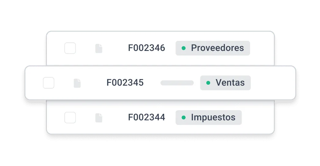 Listado de facturas de Holded clasificadas por ventas, proveedores e impuestos