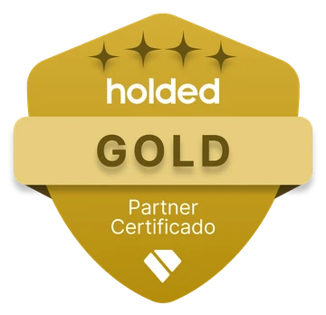Insignia oficial de Holded: Partner Gold certificado